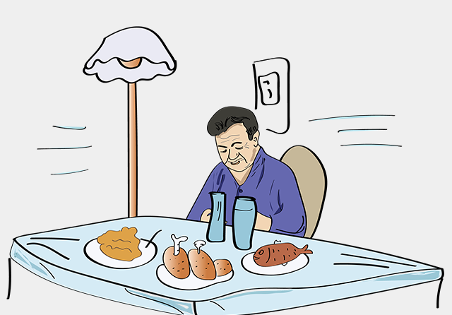 大魚大肉、老人、飲食-康興醫(yī)療器械官網(wǎng)